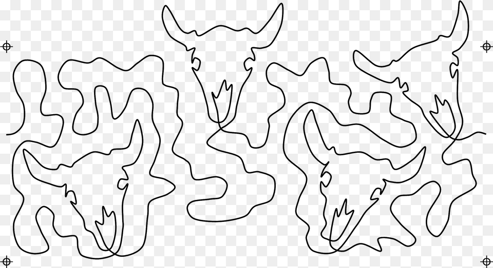 Head Clipart Water Buffalo Line Art, Silhouette Png