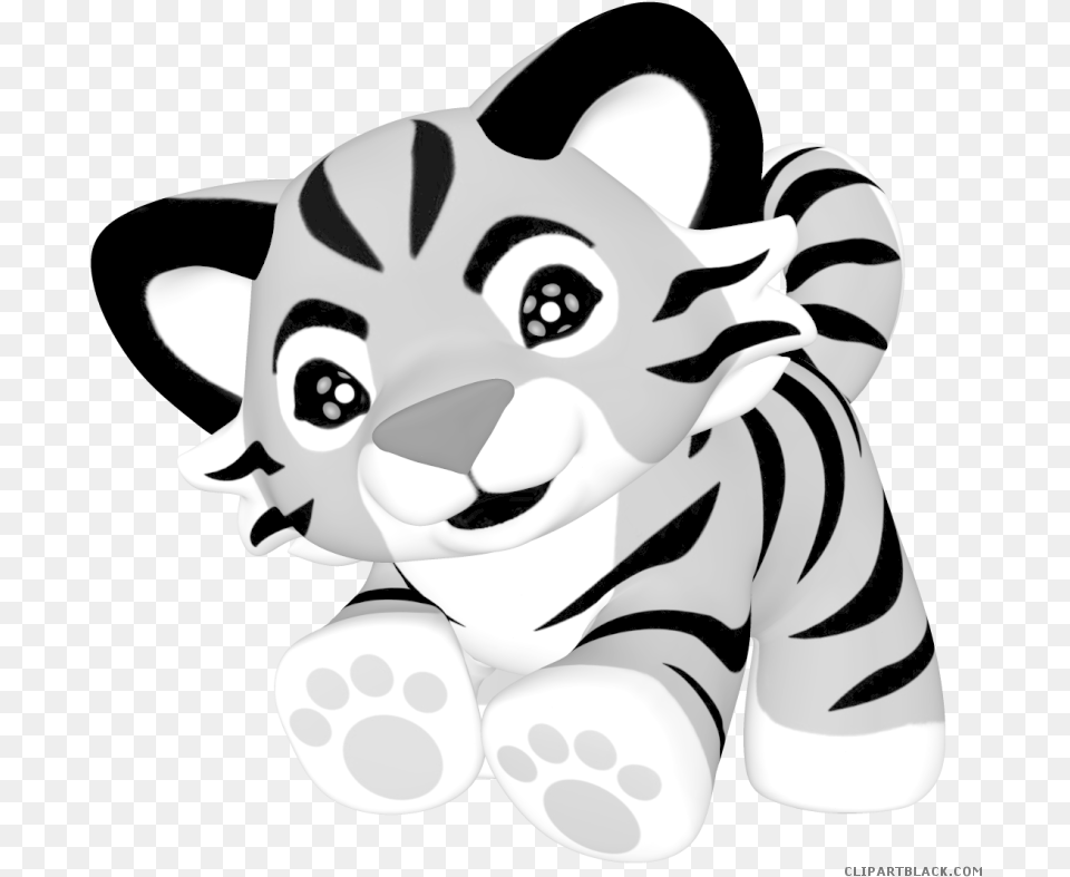 Head Clipart White Tiger Baby Tiger Clipart, Stencil, Person, Face Png