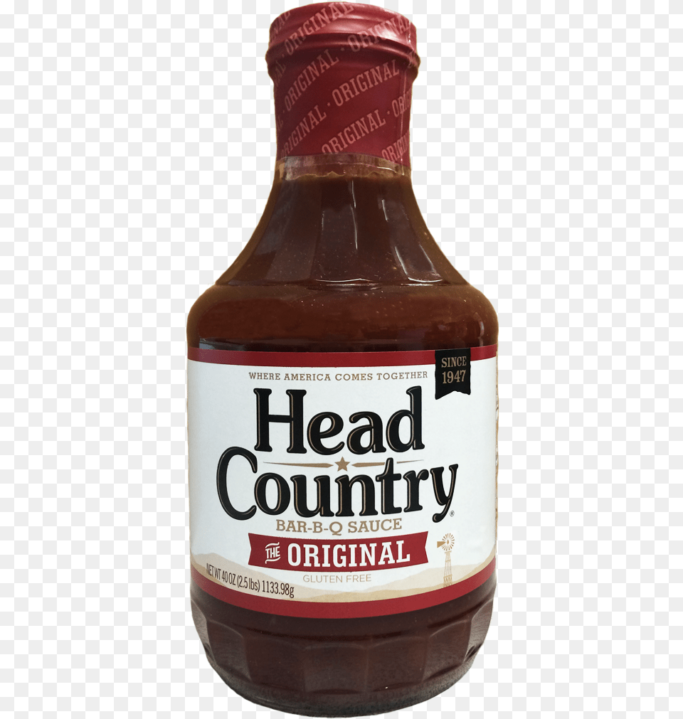 Head Country Original Bar B Q Sauce 40 Oz Bottle, Food, Ketchup, Alcohol, Beer Free Transparent Png