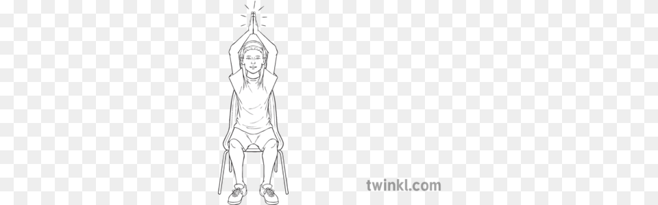 Head Exercise Pe People Ks2 Bw Rgb Black And White Of A Norman Woman, Art, Drawing, Person Free Png