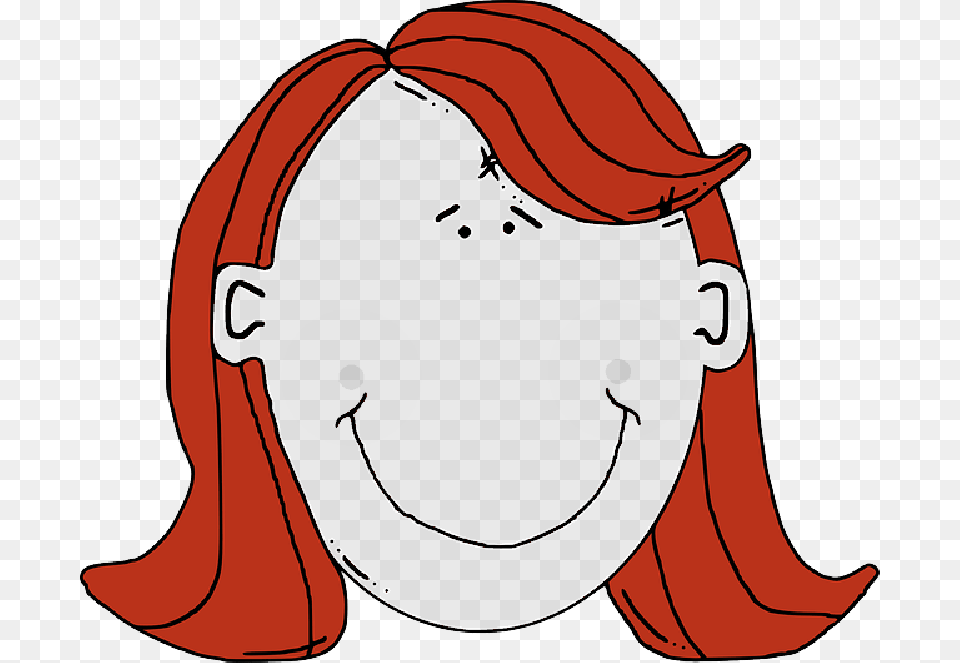 Head Eyes Red Black Brown Green Outline People Red Hair Clip Art, Baseball Cap, Cap, Clothing, Hat Free Transparent Png