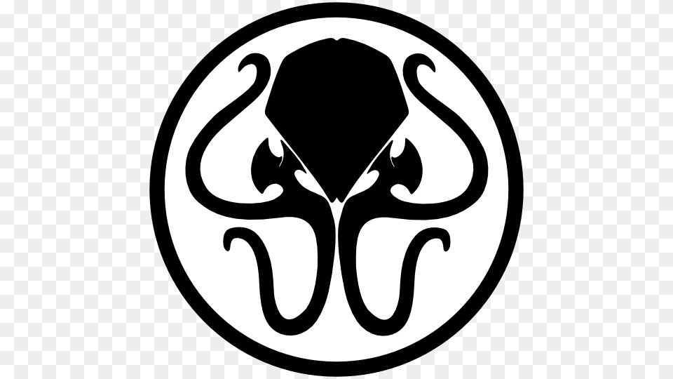 Head Face And Main Tendrils Cthulhu Logo Transparent, Stencil, Sticker, Symbol, Person Png