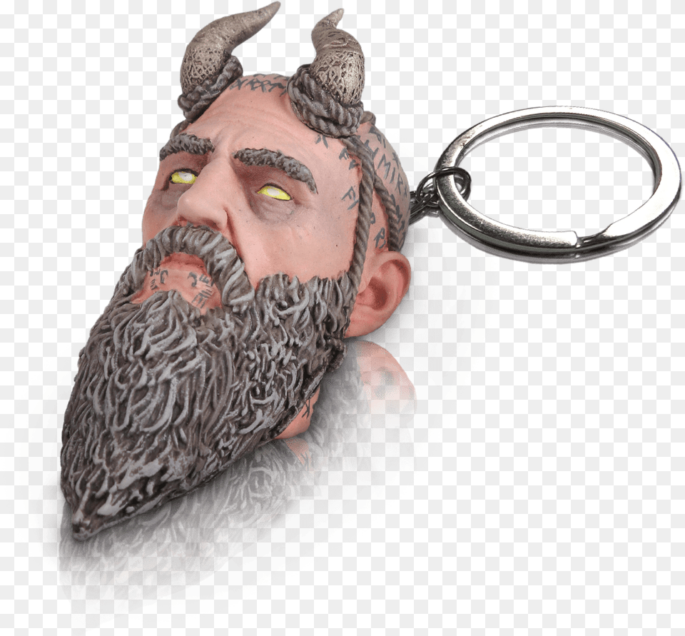 Head God Of War, Beard, Face, Person, Male Free Png Download
