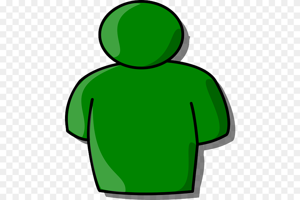 Head Green Icon Outline Symbol People Man Person Person Symbol, Clothing, Sweater, Knitwear, Sweatshirt Png Image