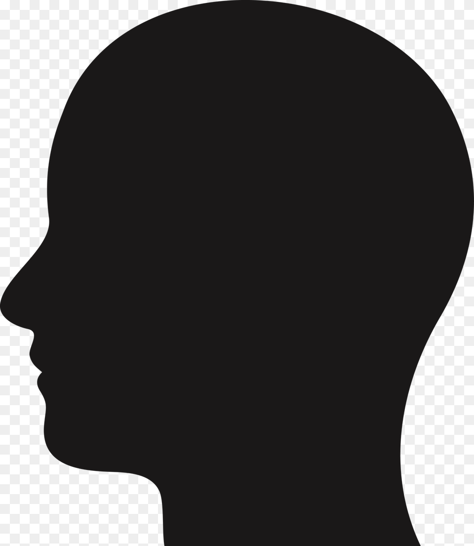 Head Head Silhouette Side, Face, Person, Body Part, Neck Free Png Download
