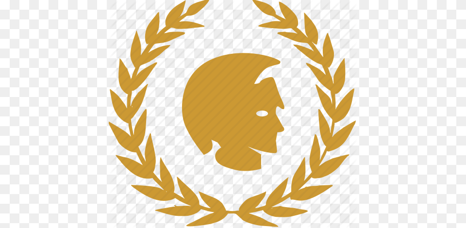 Head History Laurels Rome Soldier Icon, Logo, Symbol, Emblem, Person Png
