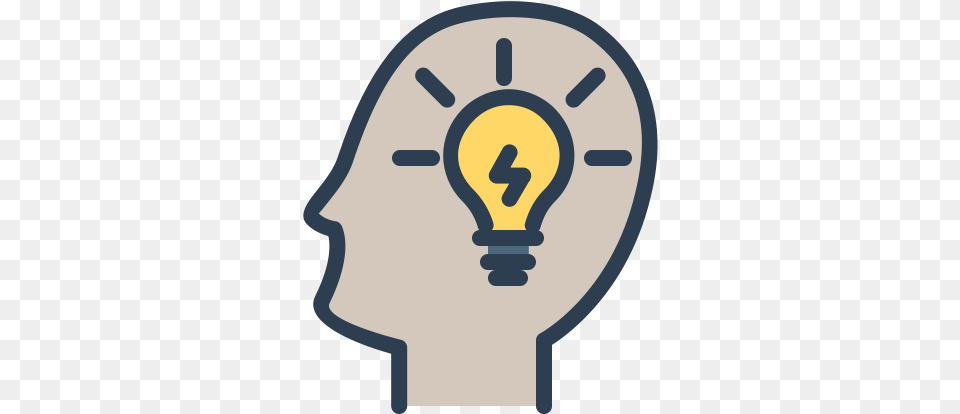 Head Ideas Improve Light Bulb Mind Mind Light Bulb Icon, Lightbulb Png