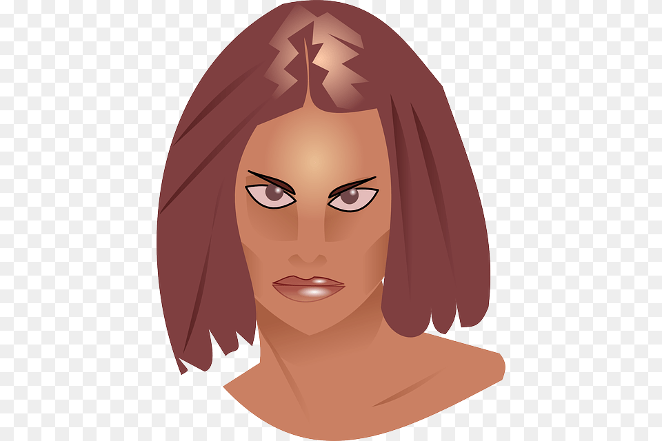 Head Model Woman Face Hair Scary Stare Gaze Scary Woman Face, Adult, Female, Person, Photography Png
