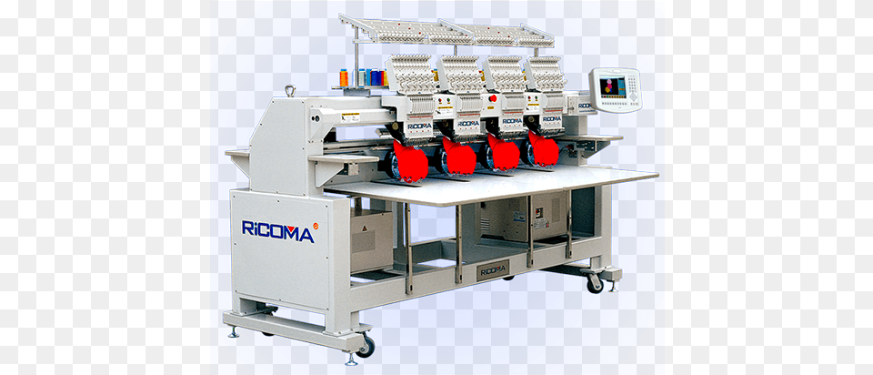 Head Monogram Sewing Machine Ricoma 4 Head Embroidery Machine, Lathe Free Png