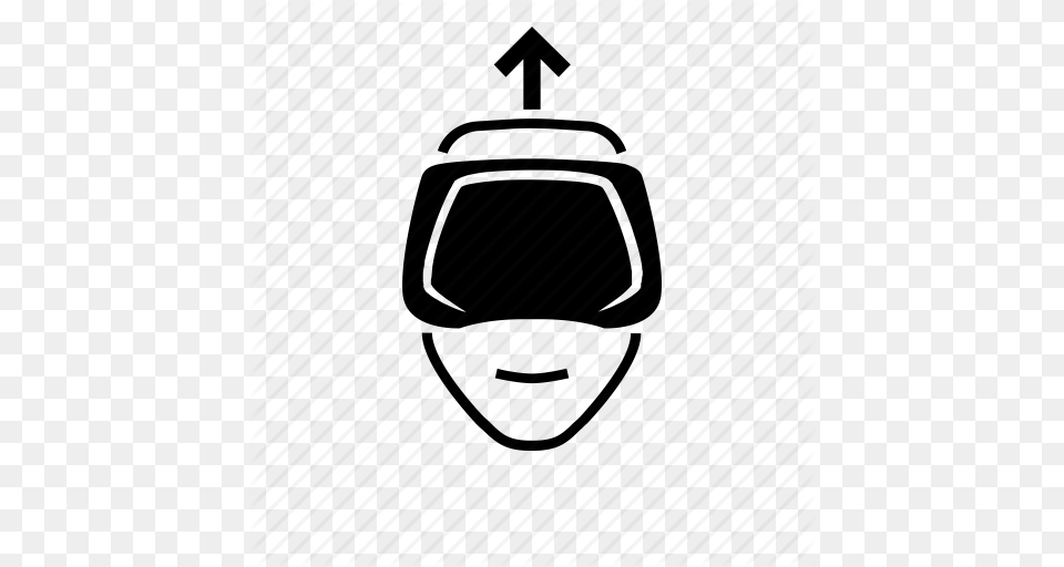 Head Move Oculus Rift Point Up Virtual Reality Vr Icon, Cable Car, Transportation, Vehicle Free Transparent Png