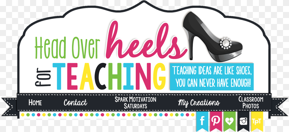 Head Over Heels For Teaching Basic Pump, Advertisement, Clothing, Footwear, High Heel Free Png Download