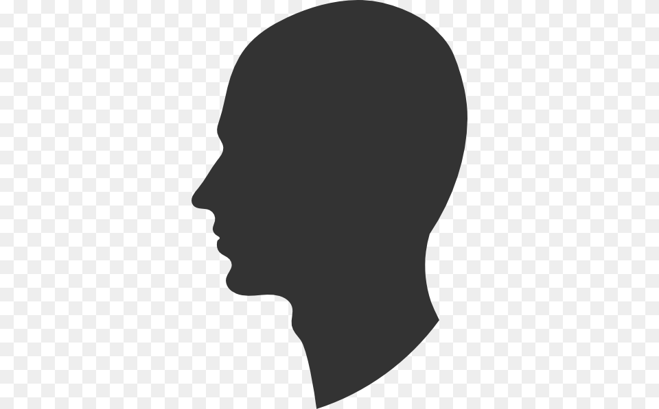 Head Profile Silhouette Male Clip Art, Person, Face, Clothing, Hardhat Png Image