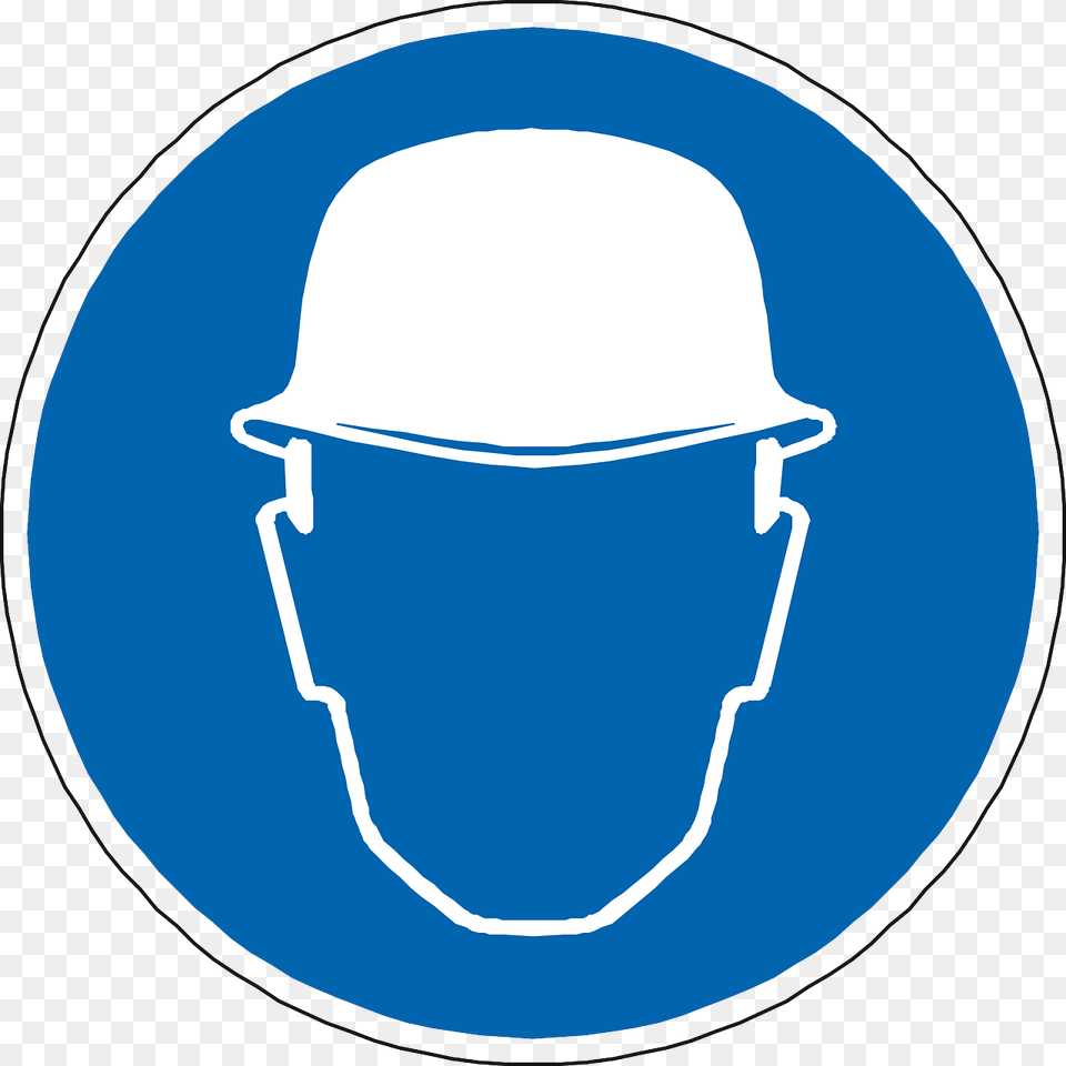 Head Protection Helmet Construction Picture Wear Head Protection Sign, Clothing, Hardhat, Ammunition, Grenade Png