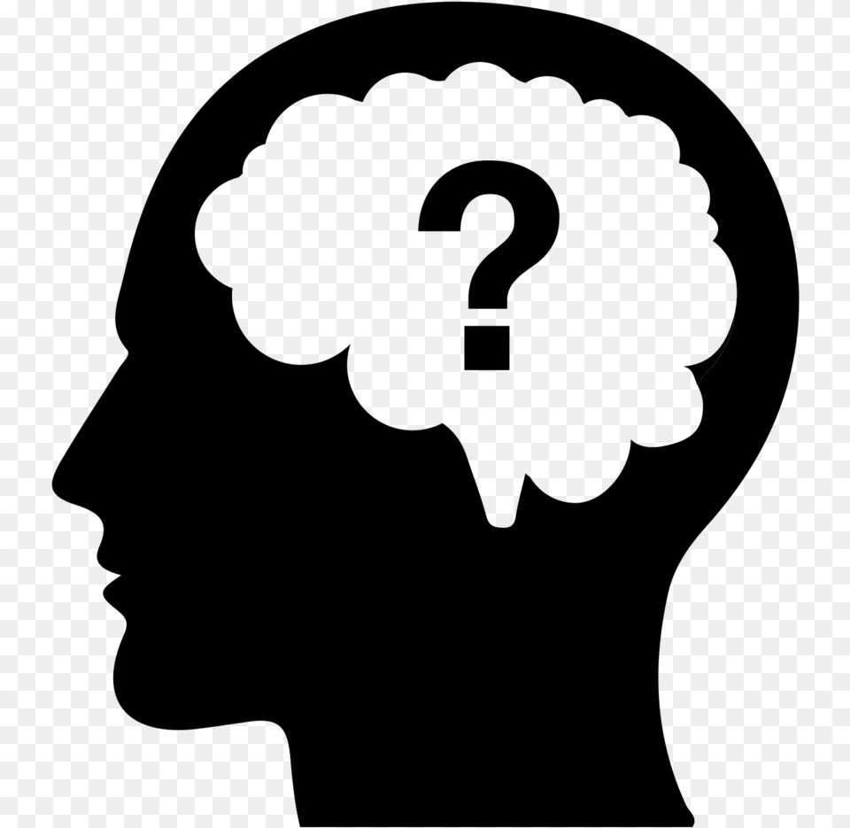 Head Question Mark, Gray Png Image