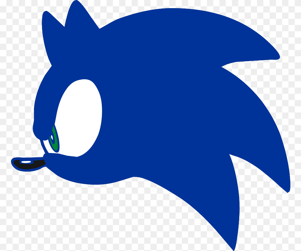 Head Sonic The Hedgehog Logo Transparent Sonic Head, Animal, Sea Life, Fish, Shark Free Png