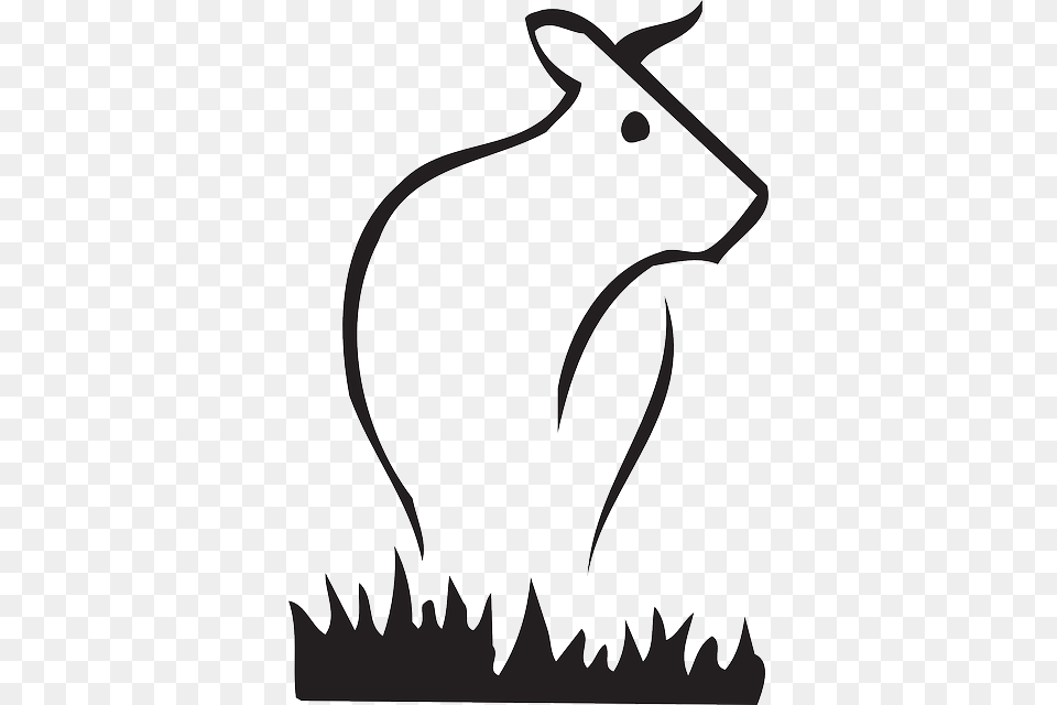 Head Stylized Cow Grass Style Art Animal Gestileerde Koe, Bow, Weapon, Livestock, Goat Free Transparent Png