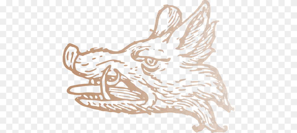 Head Wild Boar In Heraldry, Wood, Plywood, Home Decor, Linen Free Png
