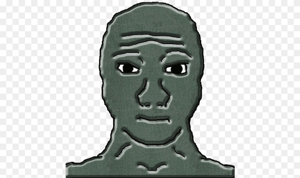Head Wojak Front, Baby, Person, Art, Face Png Image