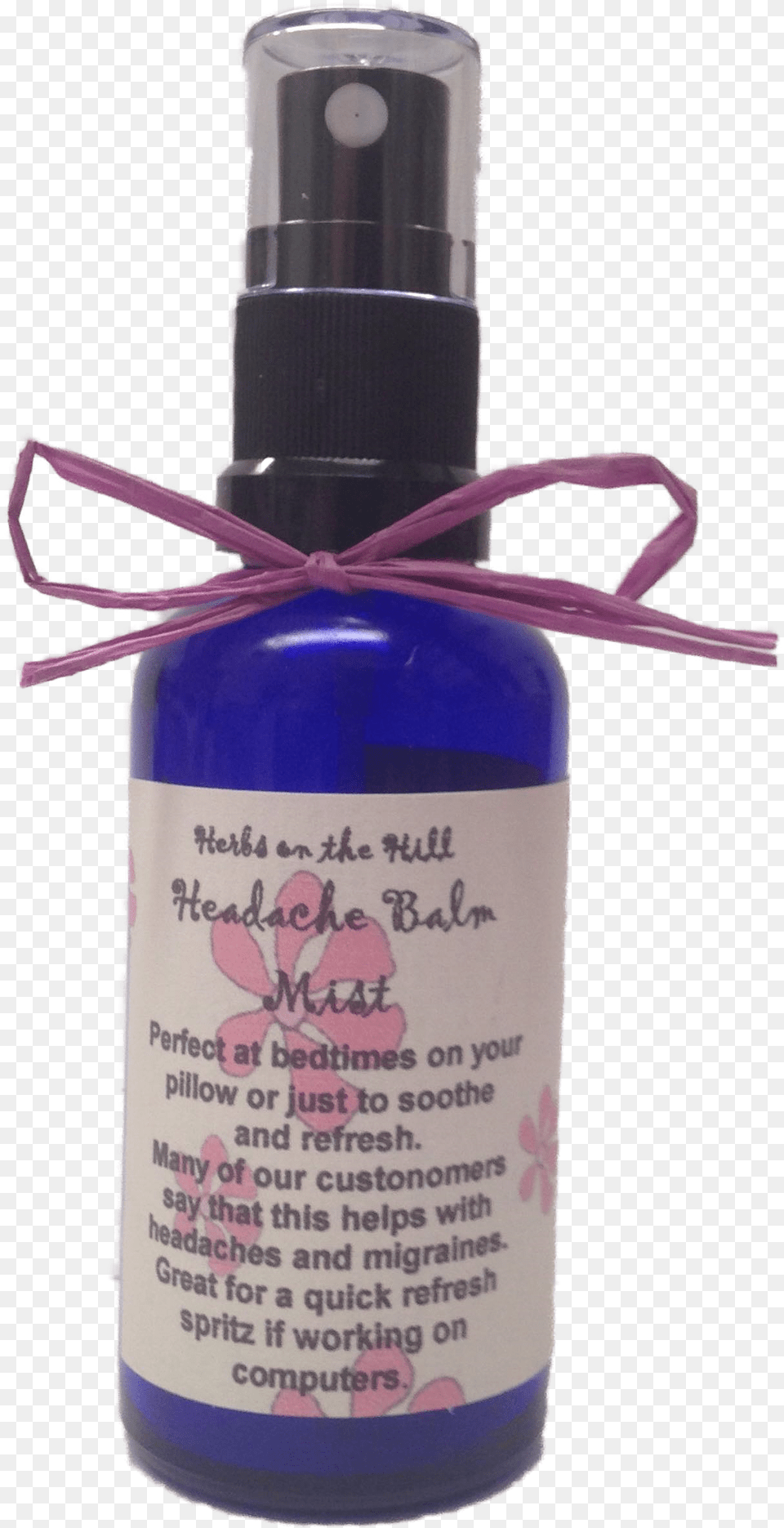 Headache Balm Mist 50ml Perfume, Bottle, Lotion, Herbal, Herbs Png Image