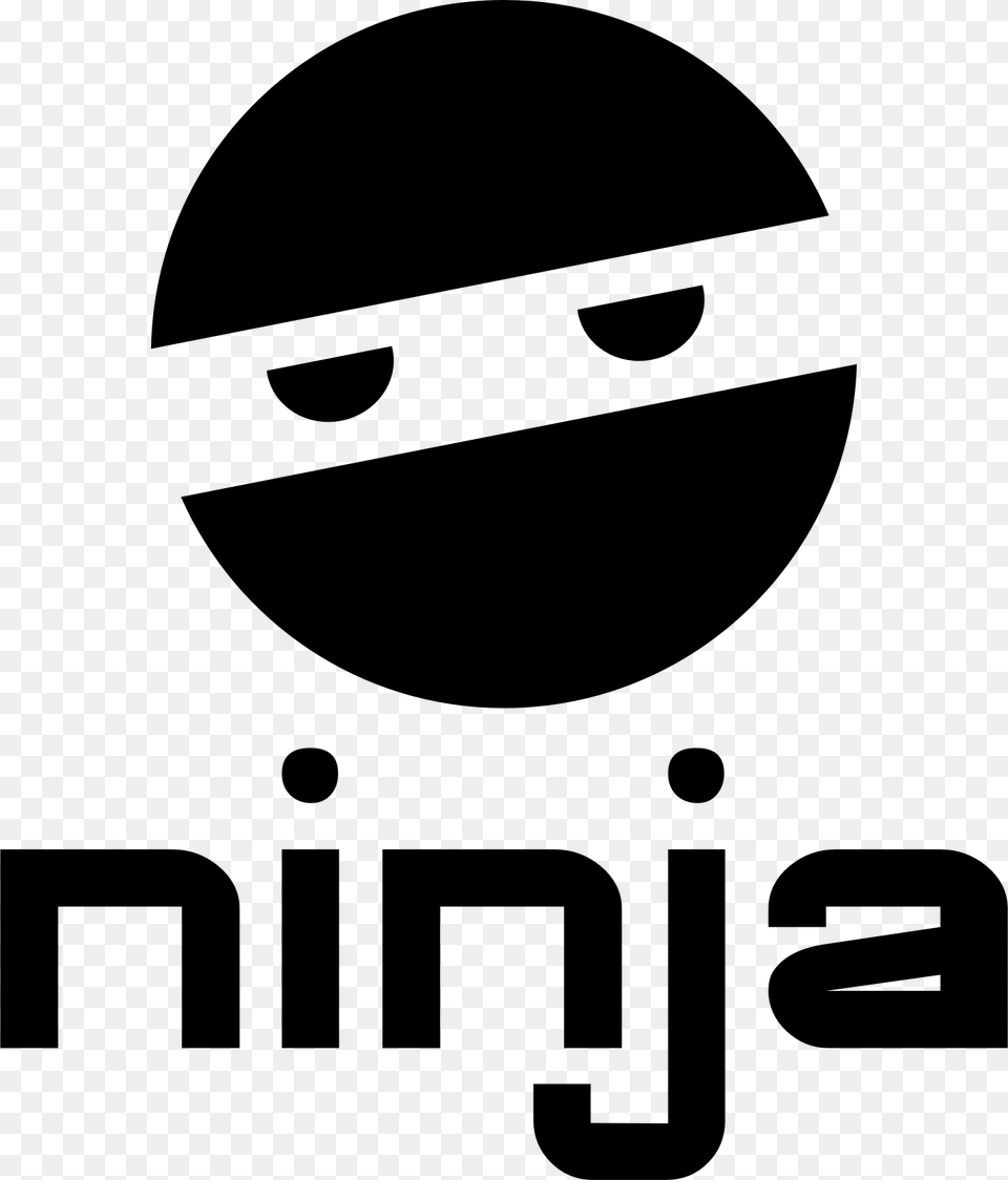 Headarealogo Ninja Clipart, Gray Free Png