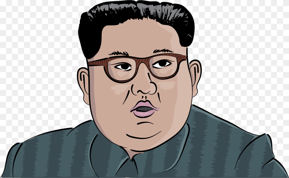 Headartpleased Kim Jong Un Art, Portrait, Photography, Person, Head Png