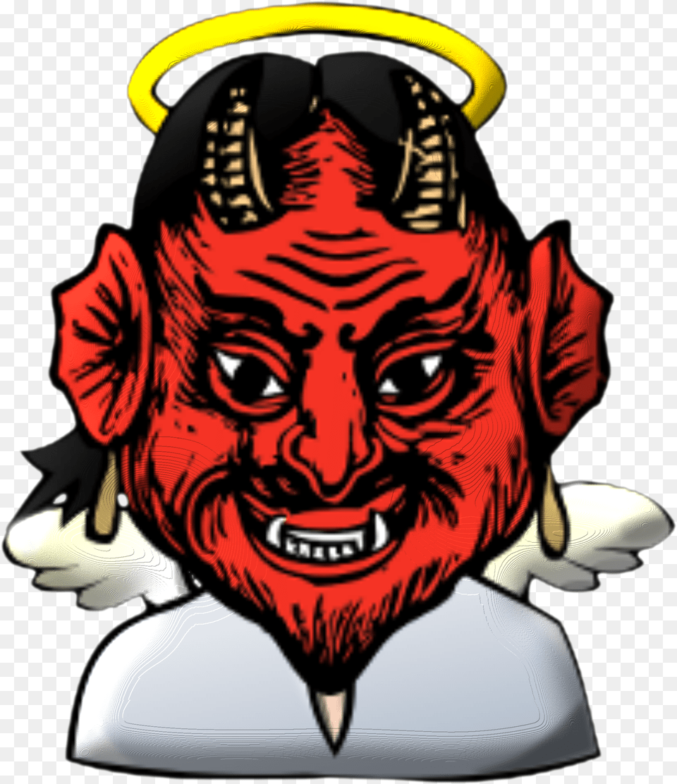 Headartsupernatural Creature Satan Clipart, Baby, Person, Face, Head Free Png Download