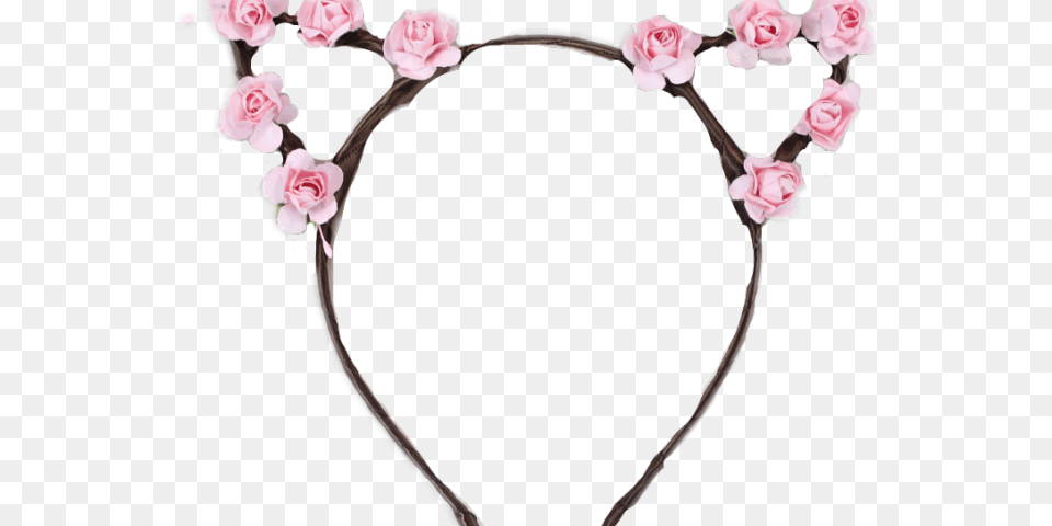 Headband Clipart Rose Crown Cat Ear Headband, Flower, Plant, Flower Arrangement, Petal Free Transparent Png