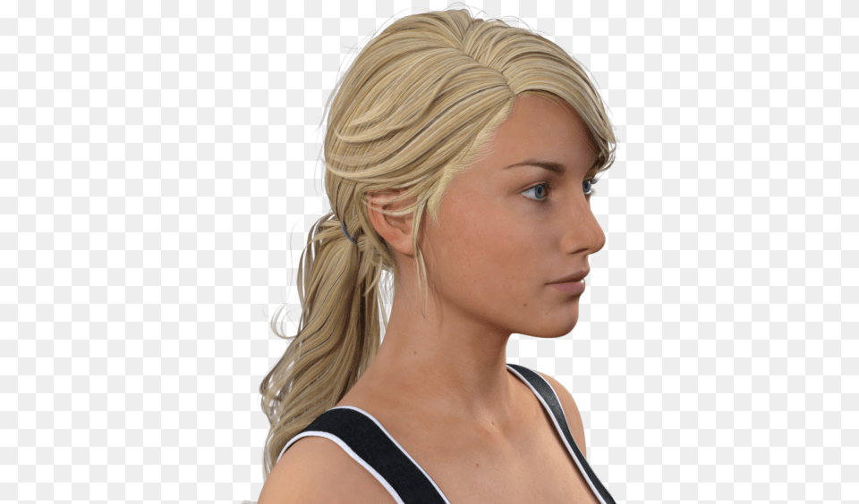 Headband Hair In Ponytail, Adult, Blonde, Female, Person Free Png