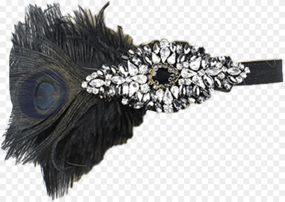 Headband Hairband Flapper 1920s Sticker Feather Headband, Accessories, Adult, Bride, Female Free Transparent Png