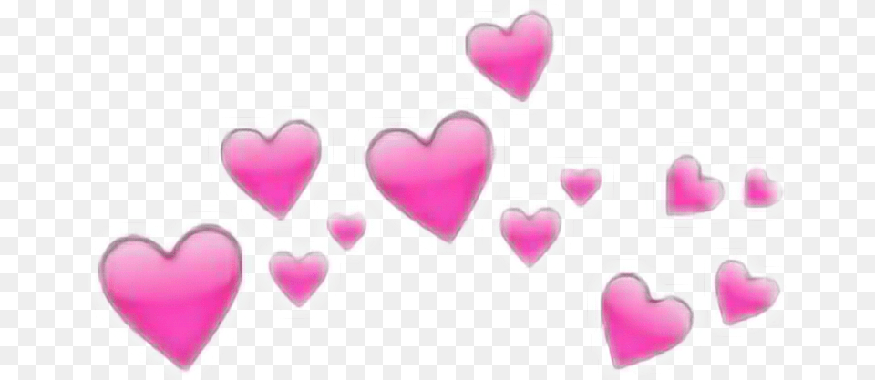 Headband Hearts Tumblr Emoji Iphone Pink Hearts, Flower, Heart, Petal, Plant Free Transparent Png