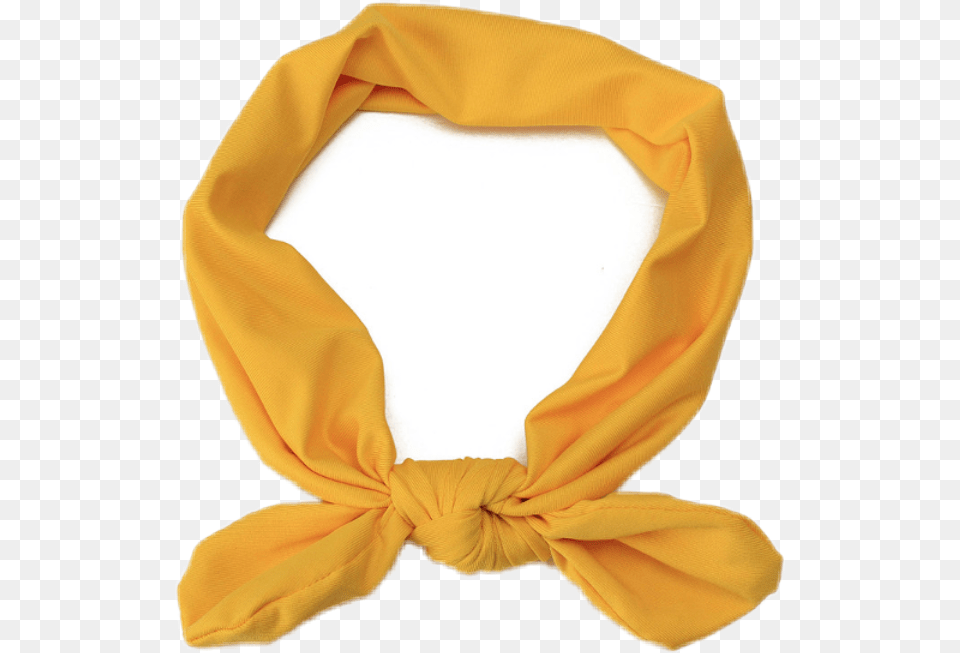 Headband Niche Yellow Headband, Clothing, Scarf, Accessories Free Png Download