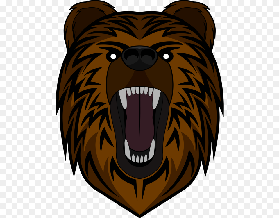 Headbig Catsroar Bear Roaring, Person, Animal, Brown Bear, Mammal Free Png Download
