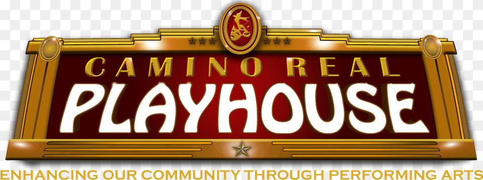 Header Logo Camino Real Playhouse, Scoreboard, Text, Symbol Png