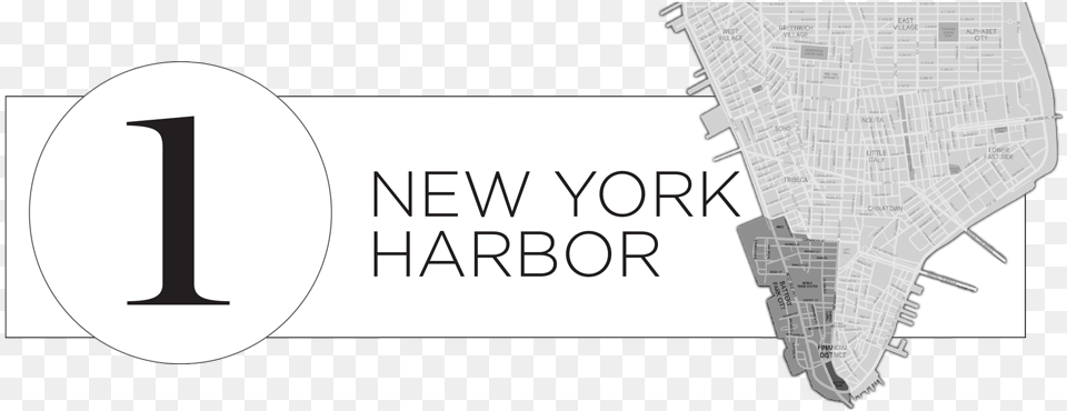 Header New York Harbor With Map Architecture, Chart, Plot, Text Free Png Download