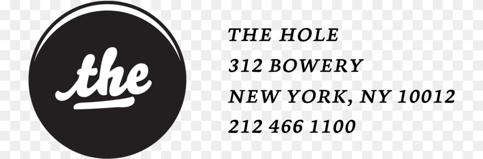 Header Thehole Hole 312 Bowery Nyc, Logo Free Png