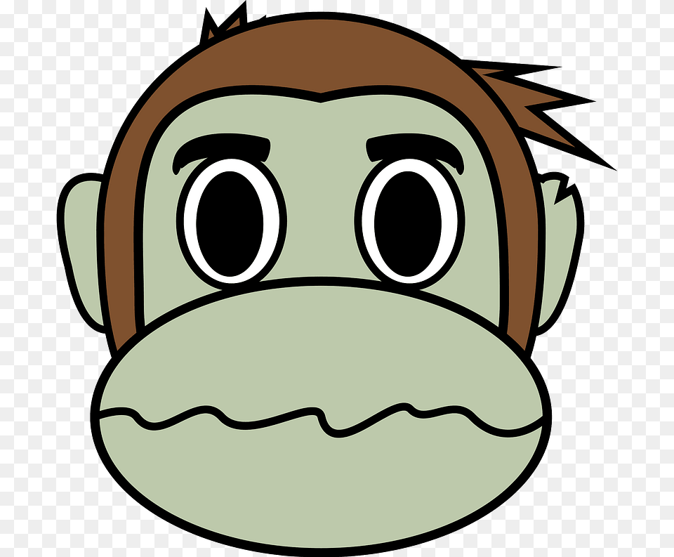 Headeyeface Transparent Monkey Face Emoji Clipart, Ammunition, Grenade, Weapon Png Image