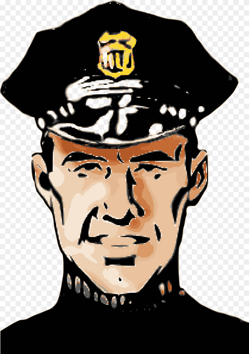 Headgearfacial Hairhat Policeman Clip Art, Adult, Person, Officer, Man Png Image