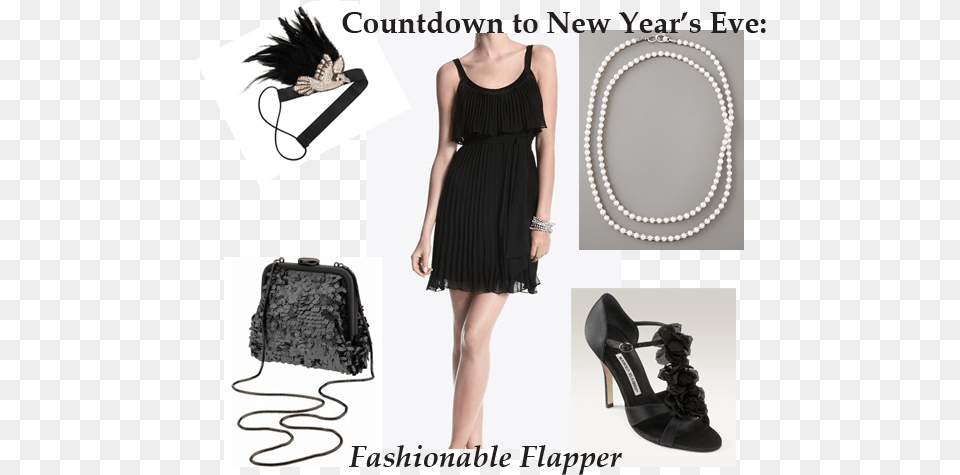 Heading Out For An Evening On The Town Or To A Cocktail Black Swan Halloween Costume, Accessories, Shoe, High Heel, Handbag Free Png Download