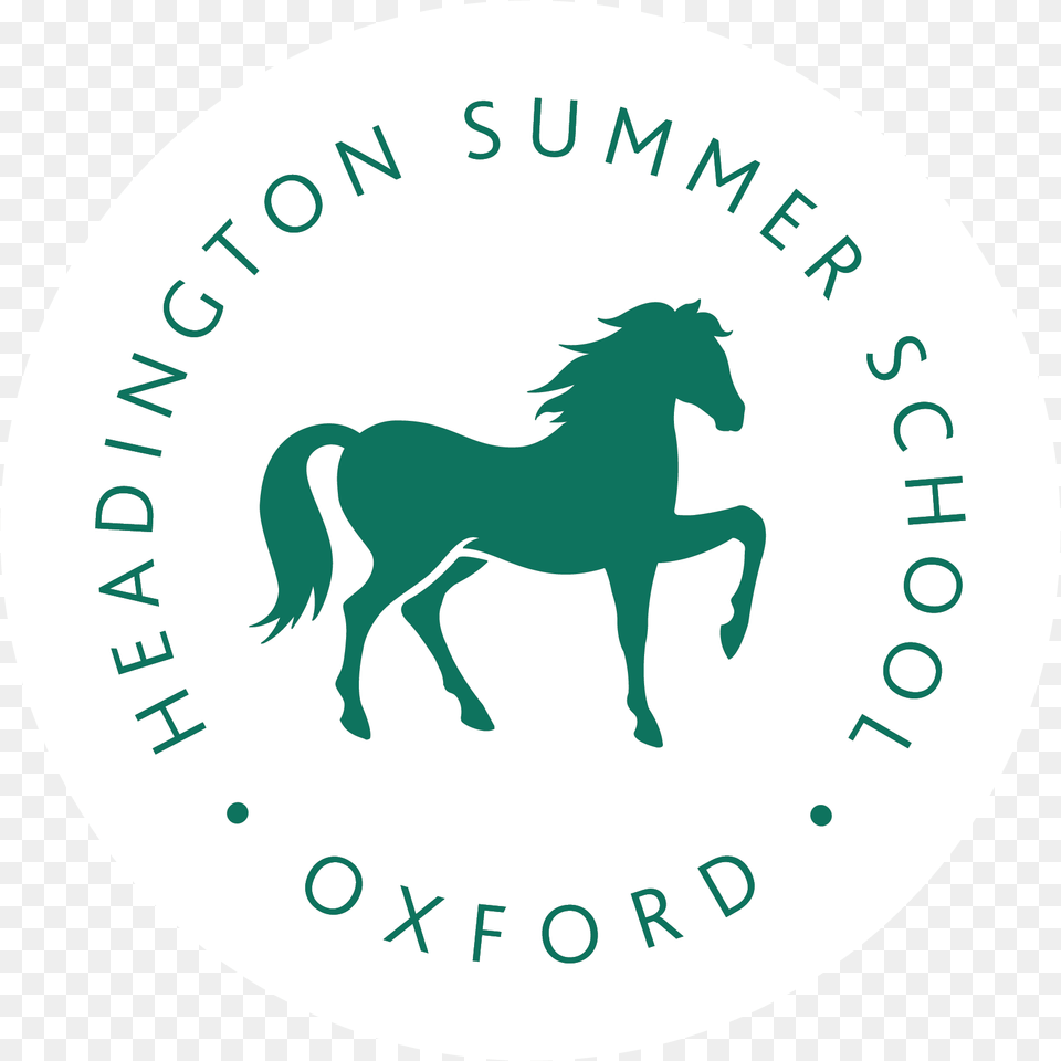 Headington Green White Circle Headington School Logo, Animal, Horse, Mammal, Colt Horse Png