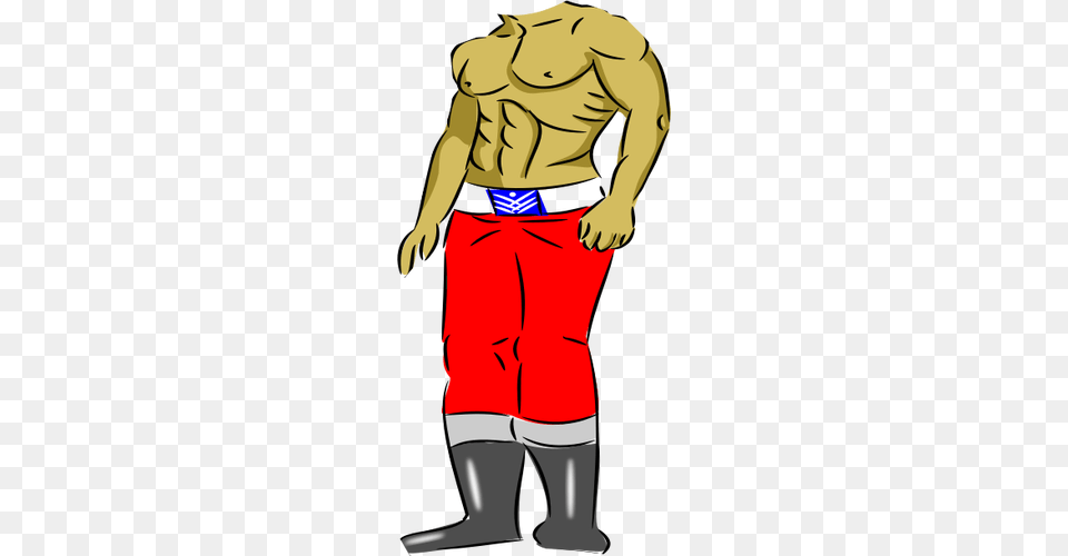 Headless Body, Clothing, Shorts, Adult, Male Free Png