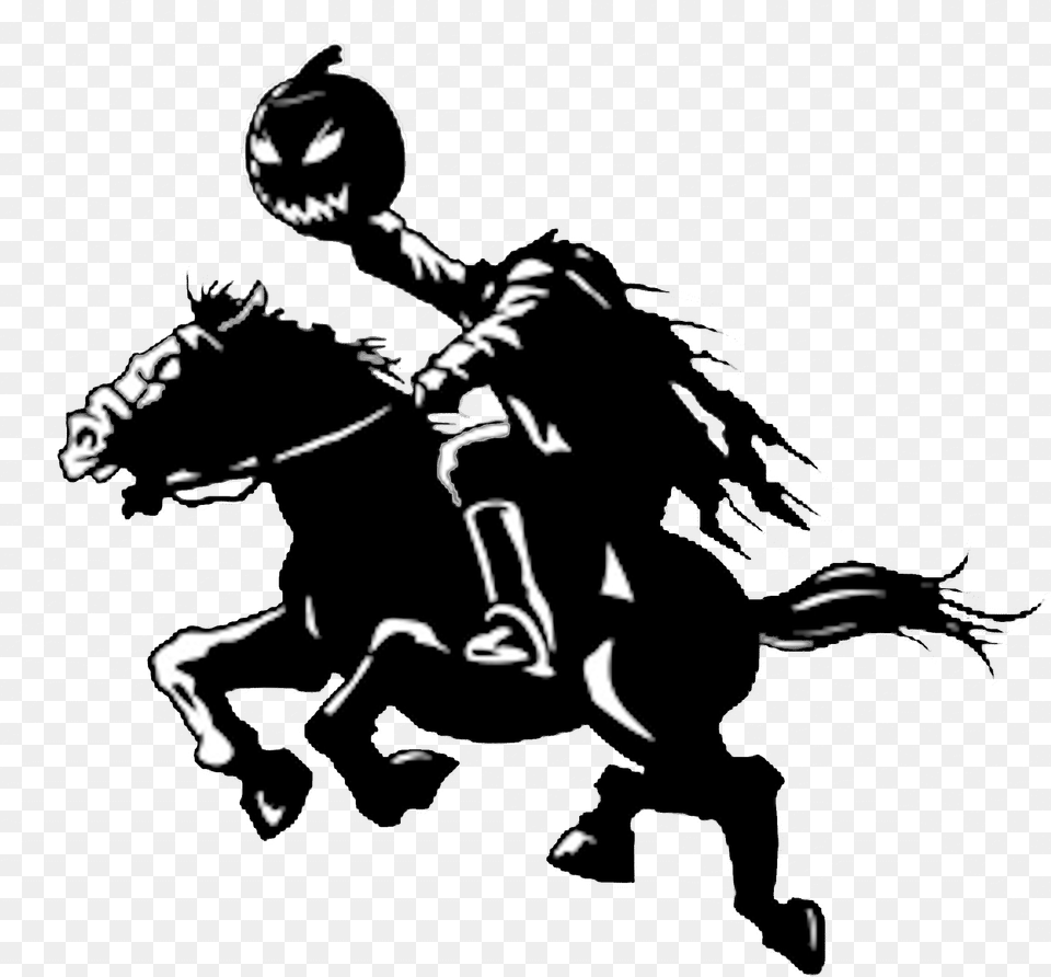 Headless Horseman Clipart Black And White Headless Horseman Clipart, Stencil, Person, People Free Transparent Png