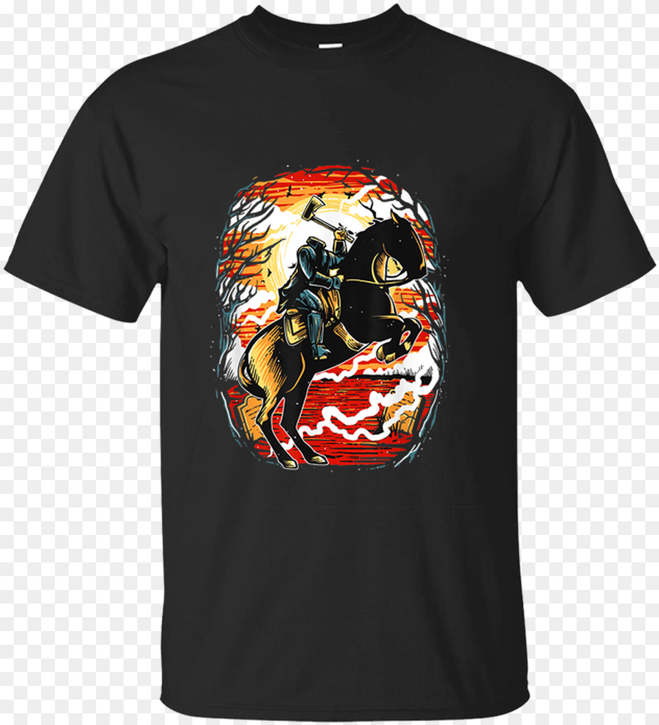 Headless Horseman Tshirt Awesome Scary Costume For Halloween Rick And Morty Trump Tshirt, Clothing, T-shirt, Helmet, Person Free Transparent Png