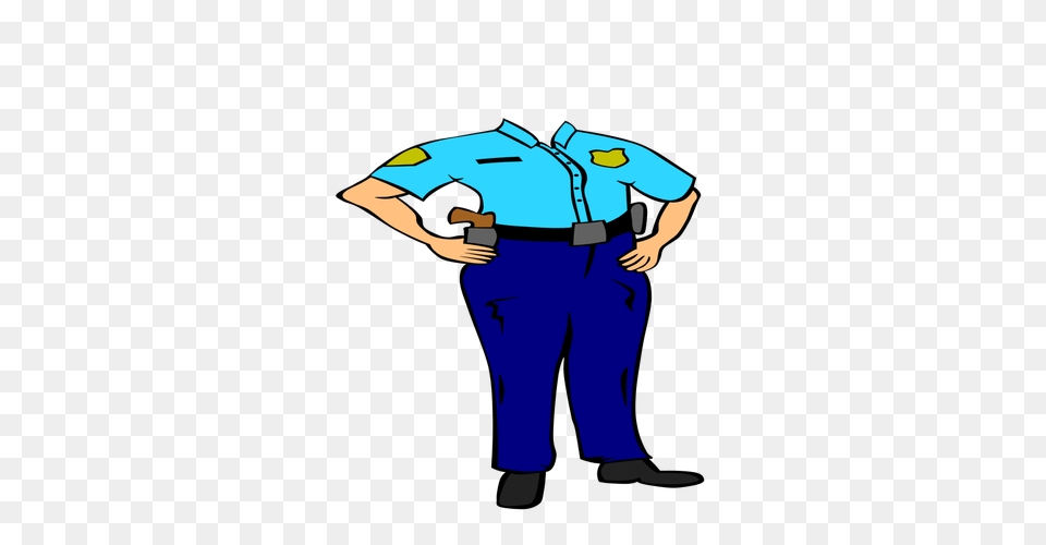 Headless Police Officer Vector Drawing, Clothing, Pants, Adult, Female Free Png Download