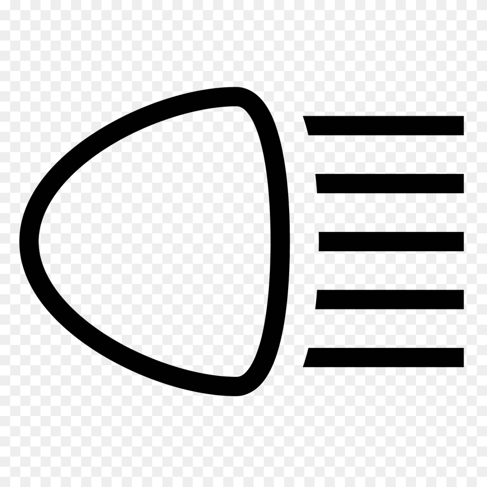 Headlight Icon, Gray Png Image