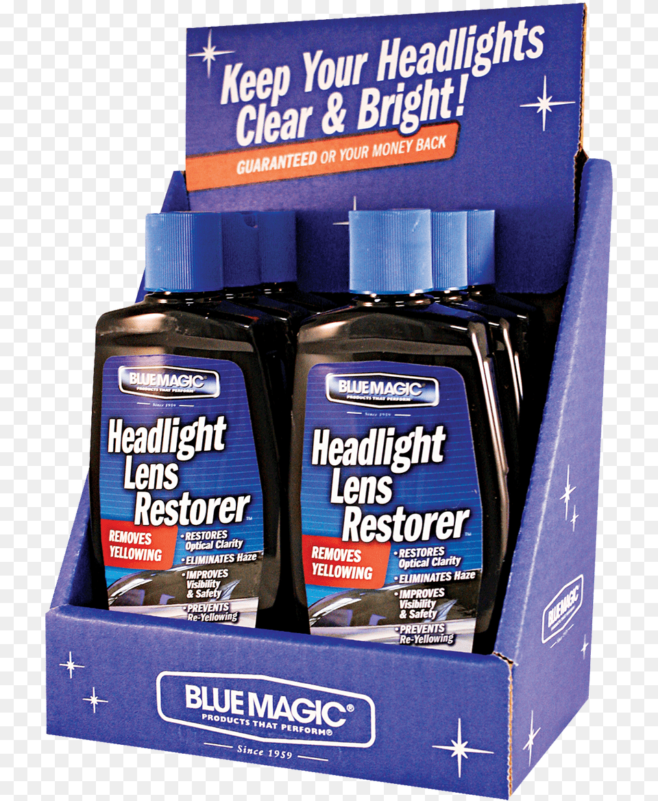 Headlight Lens Restorer Counter Display Carton, Bottle Free Png