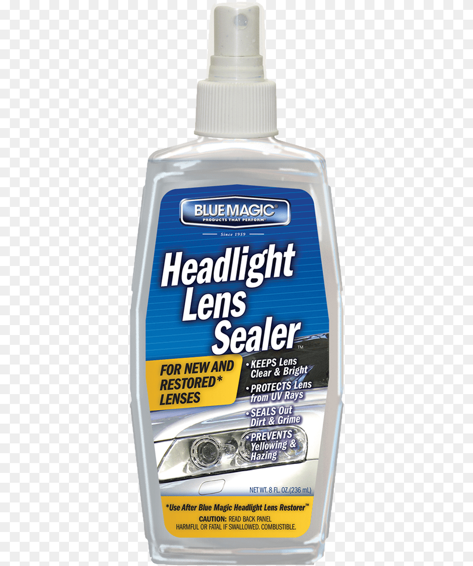 Headlight Lens Sealer Pump Spray Blue Magic Car Headlight Cleaner, Bottle, Cosmetics, Perfume Png Image