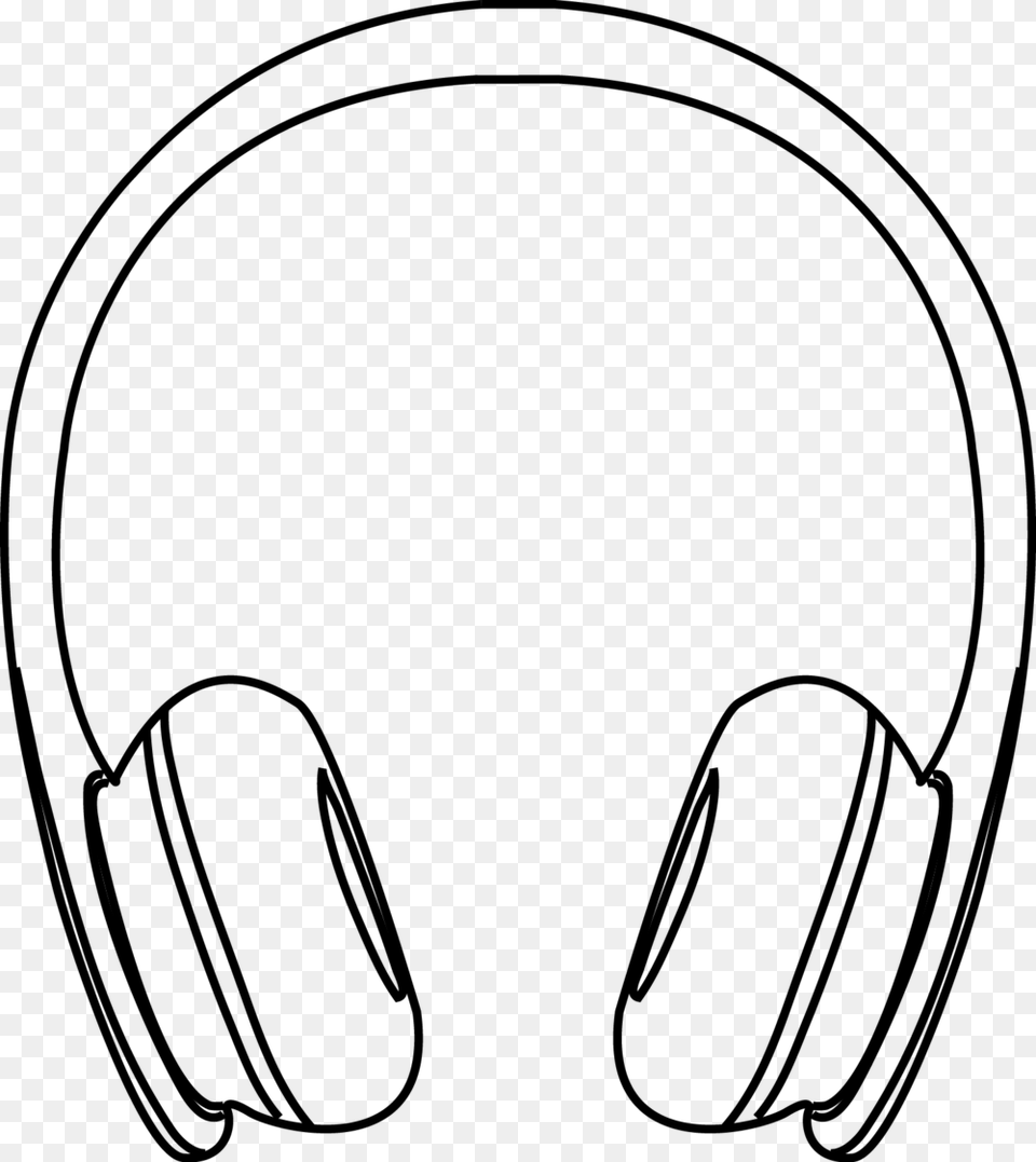 Headphone Clipart Black And White, Electronics, Headphones Free Png Download