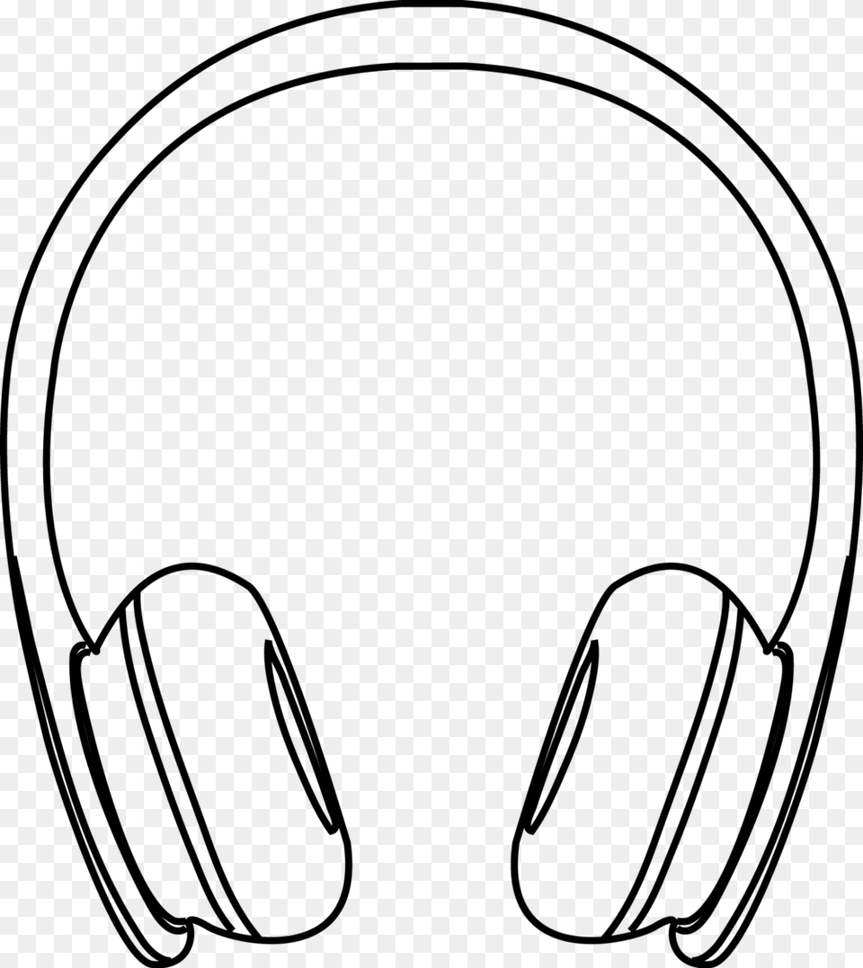 Headphone Clipart Computer Headphone, Gray Free Transparent Png