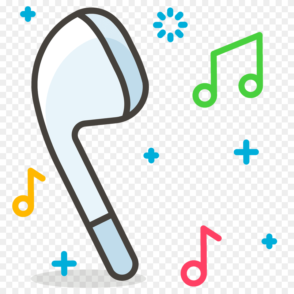 Headphone Emoji Clipart, Cutlery, Spoon, Number, Symbol Free Png