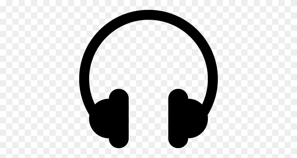 Headphone Icon, Gray Png